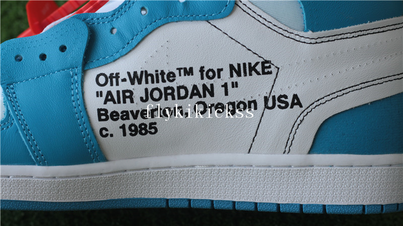 Off-White x Air Jordan 1 Retro OG High UNC White Blue